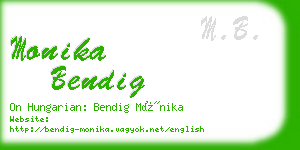 monika bendig business card